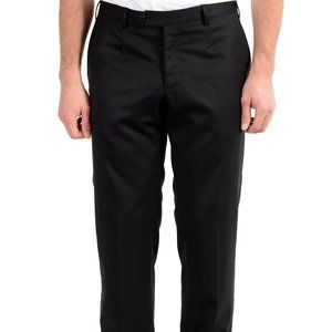 Versace Collection Mens Black Stretch Casual Pants